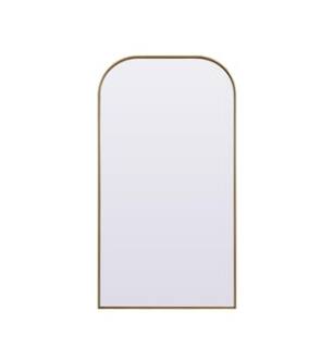 ARKA-E MR1B3566BRS Wall Mounted Mirror in Brass