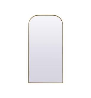 ARKA-E MR1B3572BRS Wall Mounted Mirror in Brass
