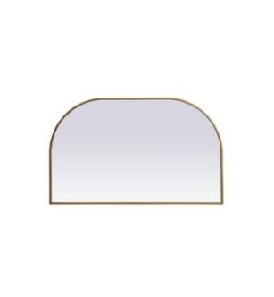ARKA-E MR1B3924BRS Wall Mounted Mirror in Brass