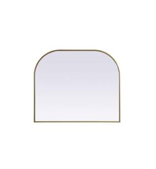 ARKA-E MR1B4034BRS Wall Mounted Mirror in Brass