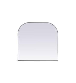 ARKA-E MR1B4038SIL Wall Mounted Mirror in Silver