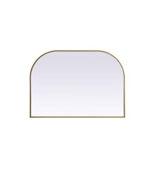 ARKA-E MR1B4230BRS Wall Mounted Mirror in Brass