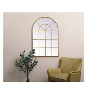 ARKA-E MR613248BR Wall Mounted Mirror in Brass