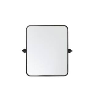 ARKA-E MR6A2024BLK Wall Mounted Mirror in Black/Black