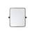 Arka MR6A2024BLK Wall Mounted Mirror in Black/Black