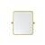 Arka MR6A2024GD Wall Mounted Mirror in Gold/Gold