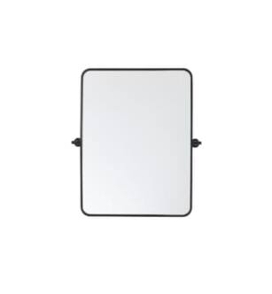 ARKA-E MR6A2432BLK Wall Mounted Mirror in Black/Black