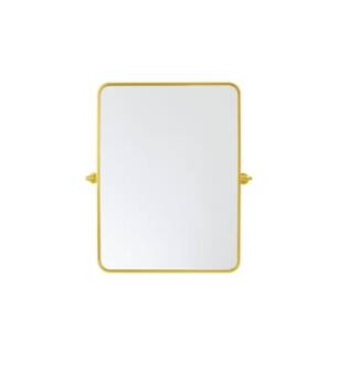 ARKA-E MR6A2432GD Wall Mounted Mirror in Gold/Gold