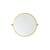 Arka MR6B24GD Wall Mounted Mirror in Gold/Gold