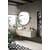 Arka MR6B30BLK Wall Mounted Mirror in Black/Black