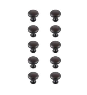 ARKA-E KB2002-ORB-10PK Cabinet Knob in Oil Rubbed Bronze/Oil Rubbed Bronze