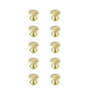 ARKA-E KB2004-GD-10PK Cabinet Knob in Brushed Gold/Brushed Gold