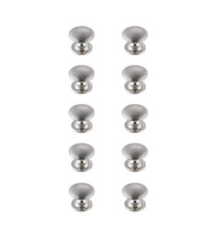 ARKA-E KB2004-NK-10PK Cabinet Knob in Brushed Nickel/Brushed Nickel
