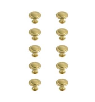 ARKA-E KB2005-GD-10PK Cabinet Knob in Brushed Gold/Brushed Gold