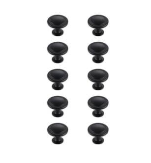 ARKA-E KB2005-MB-10PK Cabinet Knob in Matte Black/Matte Black