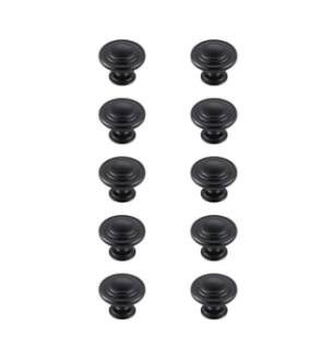 ARKA-E KB2006-MB-10PK Cabinet Knob in Matte Black/Matte Black