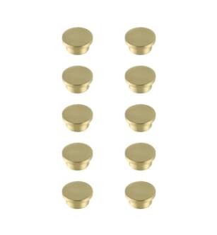ARKA-E KB2009-GD-10PK Cabinet Knob in Brushed Gold/Brushed Gold