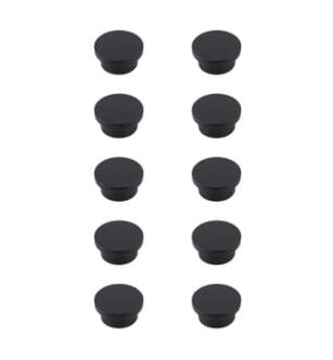 ARKA-E KB2009-MB-10PK Cabinet Knob in Matte Black/Matte Black