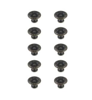 ARKA-E KB2010-AB-10PK Cabinet Knob in Antique Bronze/Antique Bronze