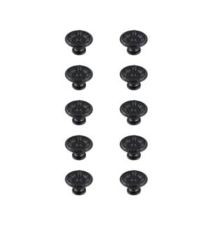ARKA-E KB2010-MB-10PK Cabinet Knob in Matte Black/Matte Black