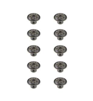 ARKA-E KB2011-AB-10PK Cabinet Knob in Antique Bronze/Antique Bronze