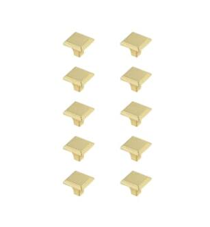 ARKA-E KB2012-GD-10PK Cabinet Knob in Brushed Gold/Brushed Gold