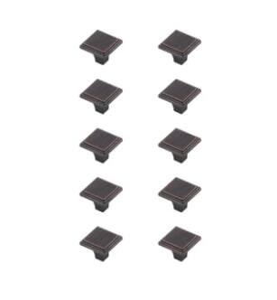 ARKA-E KB2012-ORB-10PK Cabinet Knob in Oil Rubbed Bronze/Oil Rubbed Bronze