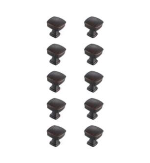 ARKA-E KB2022-ORB-10PK Cabinet Knob in Oil Rubbed Bronze/Oil Rubbed Bronze