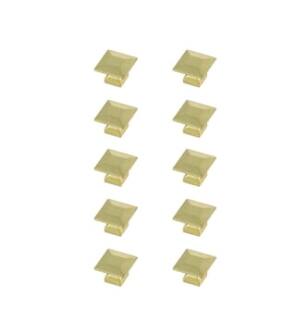 ARKA-E KB2025-GD-10PK Cabinet Knob in Brushed Gold/Brushed Gold