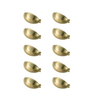 ARKA-E PL3001-GD-10PK Cabinet Knob in Brushed Gold/Brushed Gold