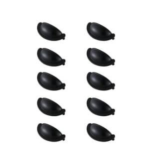 ARKA-E PL3001-MB-10PK Cabinet Knob in Matte Black/Matte Black