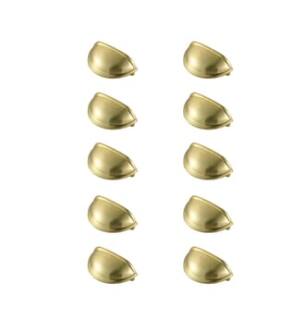ARKA-E PL3002-GD-10PK Cabinet Knob in Brushed Gold/Brushed Gold