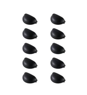 ARKA-E PL3002-MB-10PK Cabinet Knob in Matte Black/Matte Black