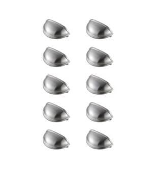 ARKA-E PL3002-NK-10PK Cabinet Knob in Brushed Nickel/Brushed Nickel