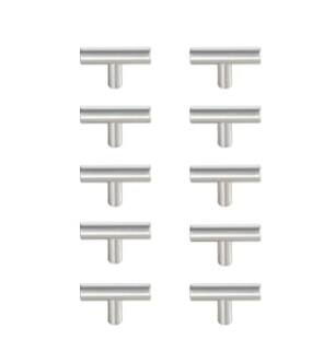 ARKA-E PL400-1-NK-10PK Cabinet Knob in Brushed Nickel/Brushed Nickel