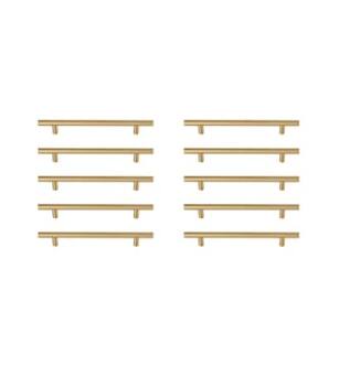 ARKA-E PL400-6-BR-10PK Cabinet Knob in Brass/Brass