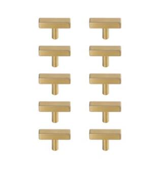 ARKA-E PL402-1-BR-10PK Cabinet Knob in Brass/Brass