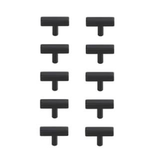 ARKA-E PL402-1-MB-10PK Cabinet Knob in Matte Black/Matte Black