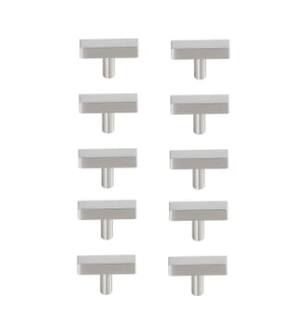 ARKA-E PL402-1-NK-10PK Cabinet Knob in Brushed Nickel/Brushed Nickel
