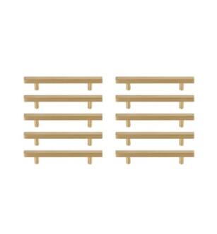 ARKA-E PL402-5-BR-10PK Cabinet Knob in Brass/Brass