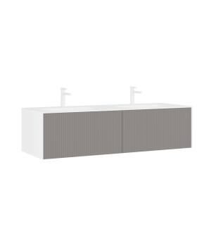 ARKA-O 3000388 Cube 62.99 In Vanity Cabinet In Lacquer/Mink