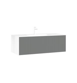 ARKA-O 3000380 Cube 47.24 In Vanity Cabinet In Lacquer/Grey
