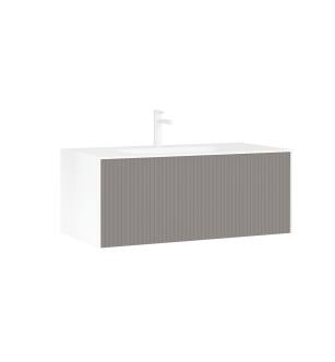 ARKA-O 3000378 Cube 39.37 In Vanity Cabinet In Lacquer/Mink