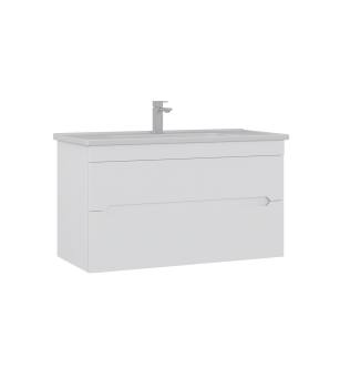 ARKA-O 3002302 Varna 39.37 In Vanity Cabinet In Lacquer/White