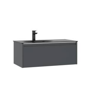 ARKA-O 3001164 Lisbon 35.43 In Vanity Cabinet In Lacquer/Anthracite