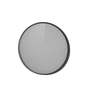 ARKA-O 3000074 Lisbon Round Mirror 29.51 In In Lacquer/Anthracite