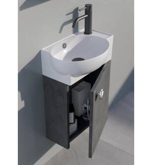 ARKA-O 3001950 Riva 17.71 In Vanity Cabinet In Melamine/Silver