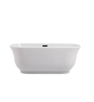 ARKA-E BT10259GW Bath Tub in Glossy White/Chrome