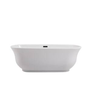 ARKA-E BT10267GW Bath Tub in Glossy White/Chrome