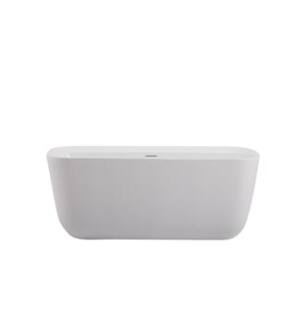 ARKA-E BT10559GW Bath Tub in Glossy White/Chrome